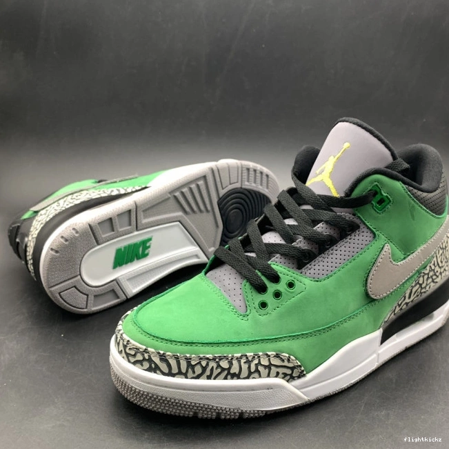 867493 Retro 3 PE shoes Tinker Ducks Air Jordan Oregon AJ3 0824